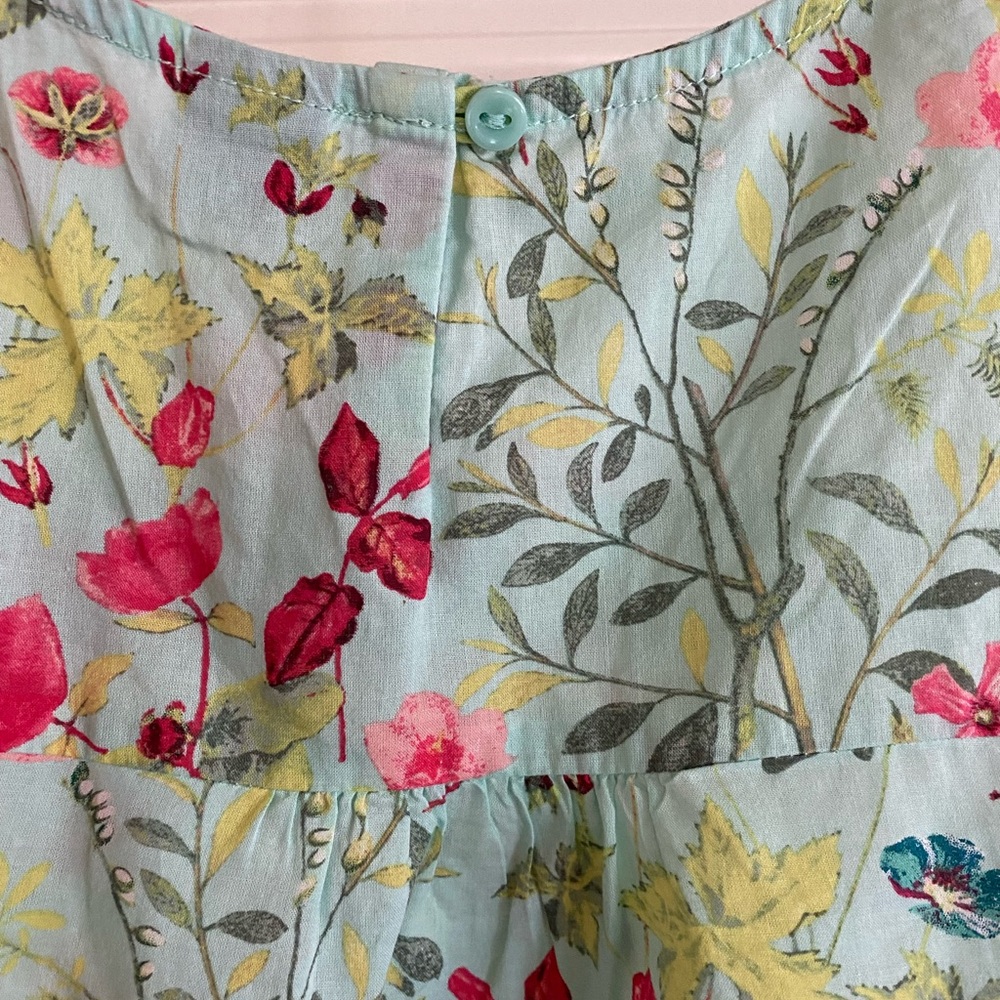 Girls Floral Print Blouse - Picture 9 of 10